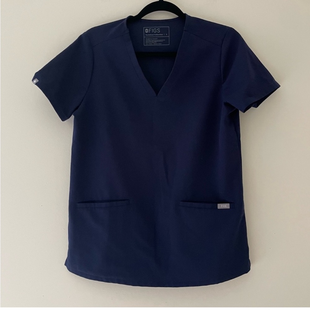 FIGS Technical Collection Navy Blue Women’s Scrub Top S